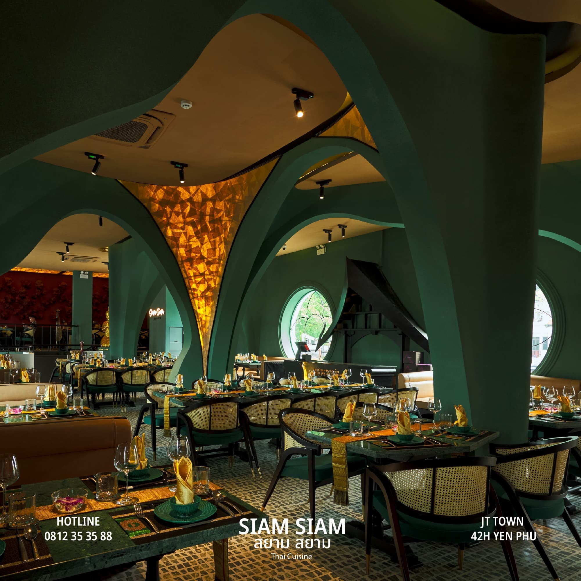 Không gian sang trọng tại Siam Siam